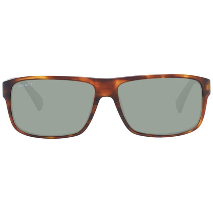 Sunglasses by Serengeti for unisex in plastic brown showcases a ethereal silhouette, featuring brown coloured frame rectangle full-rim frame design with polarized category-3-dark-tint lens for a ethereal finish.