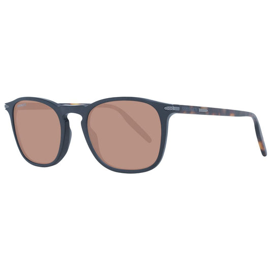 Sunglasses by Serengeti for unisex in acetate and black featuring an opulent full-rim square frame design with a sophisticated black coloured frame finish and high-performance photochromatic polarized lens.