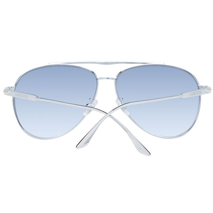 Sunglasses by Longines for men in metal gold showcases a ethereal silhouette, featuring gold coloured frame aviator full-rim frame design with gradient category-3-dark-tint lens for a ethereal finish.