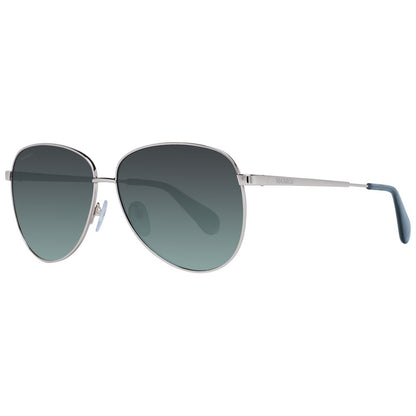 Sunglasses by Max & Co for women in metal and rose-gold featuring an opulent aviator full-rim frame design with a sophisticated rose-gold coloured frame finish and high-performance category-3-dark-tint lens.
