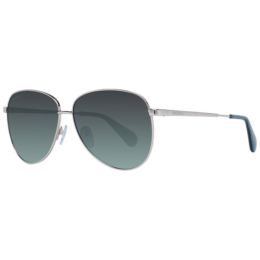 Sunglasses by Max & Co for women in metal and rose-gold featuring an opulent aviator full-rim frame design with a sophisticated rose-gold coloured frame finish and high-performance category-3-dark-tint lens.