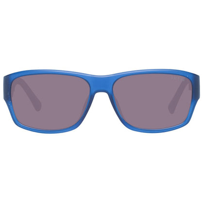 Guess Trapezium Gradient Medium-Tint Plastic Sunglasses - Blue