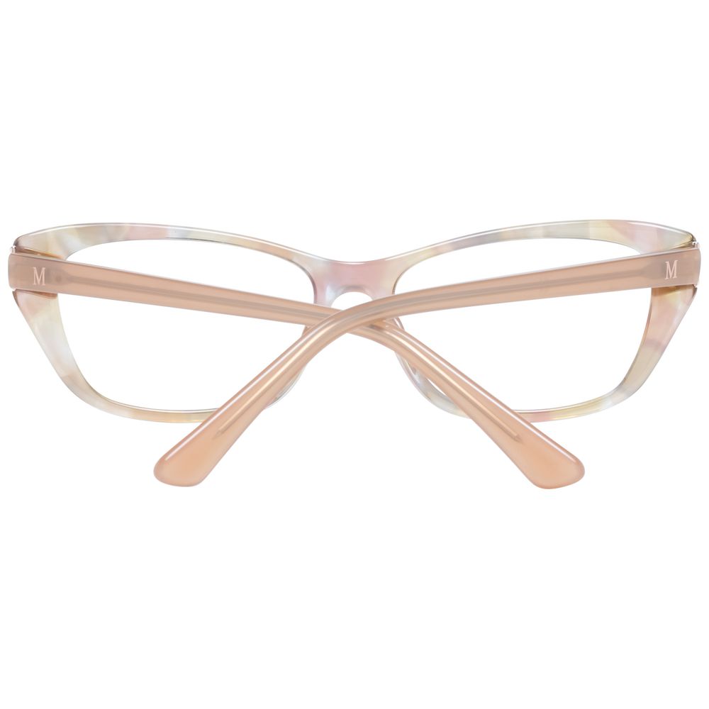 Eyeglasses Frames by Marciano by Guess for women in beige features an refined silhouette, showcasing a sophisticated beige coloured frame and refined full-frame frame design for a refined look.
