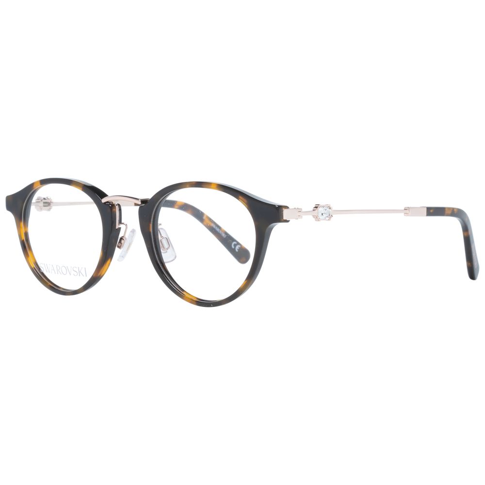 Eyeglasses Frames by Swarovski for women in brown showcases a refined full-frame frame design with a refined brown coloured frame finish for a refined and sophisticated look.