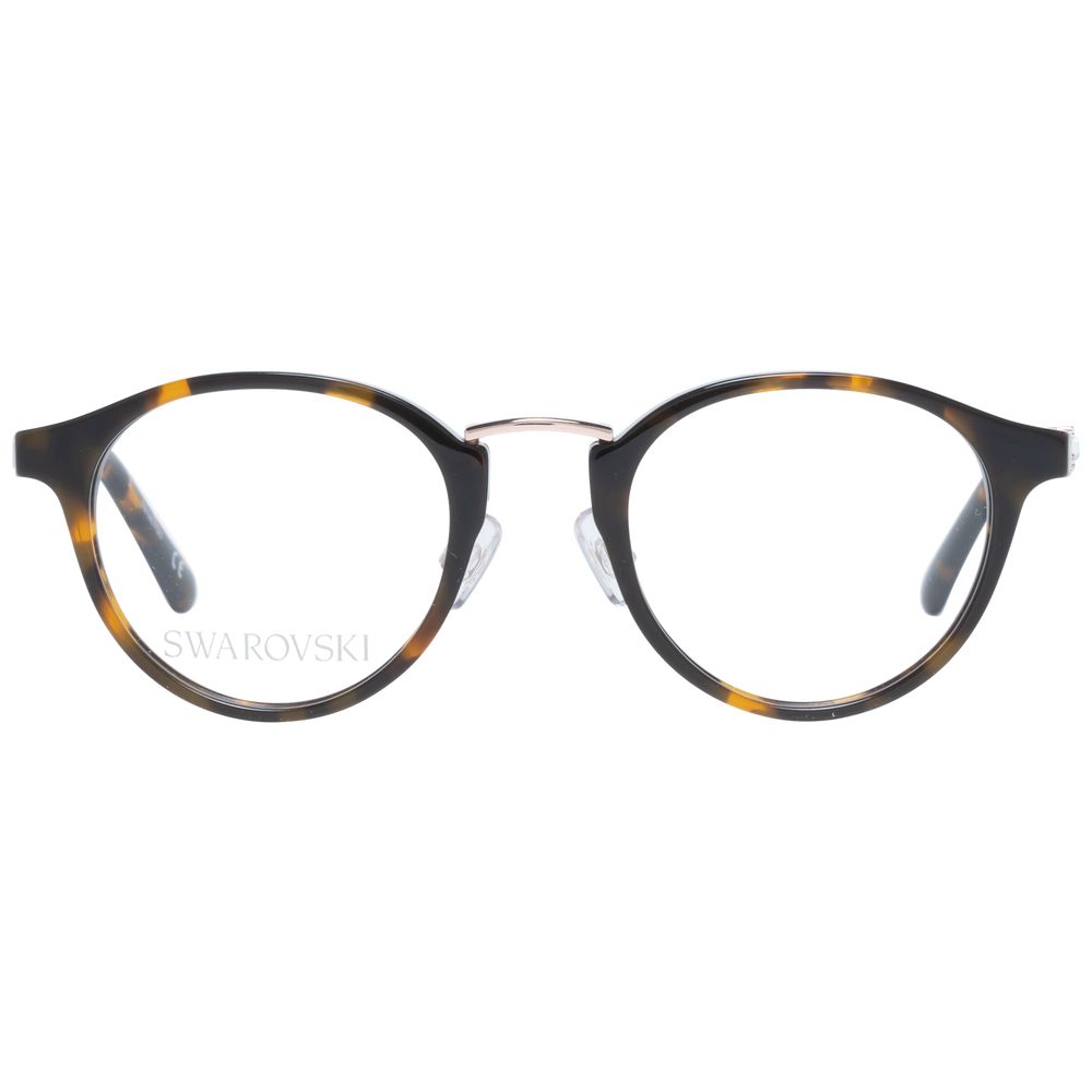 Eyeglasses Frames by Swarovski for women in brown features a refined silhouette, showcasing a refined brown coloured frame and full-frame frame design for a sophisticated, premium look.
