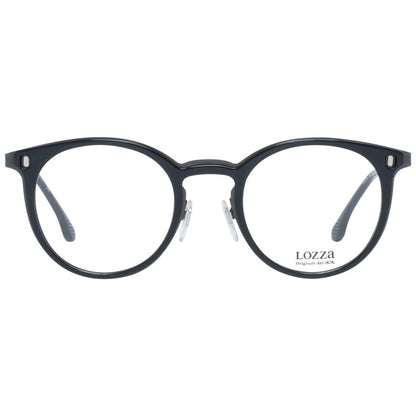 Eyeglasses Frames by Lozza for unisex in metal and black showcases a refined silhouette, detailed with a black coloured frame finish and a sophisticated full-frame frame design.