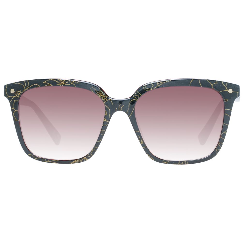Sunglasses by Ted Baker for women in multicolor showcases a ethereal silhouette, featuring multicolor coloured frame full-rim square frame design with gradient category-3-dark-tint lens for a ethereal finish.