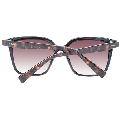 Sunglasses by Ted Baker for women in multicolor features a sumptuous silhouette, showcasing a sumptuous full-rim square frame design in multicolor coloured frame with high-performance gradient category-3-dark-tint lens.