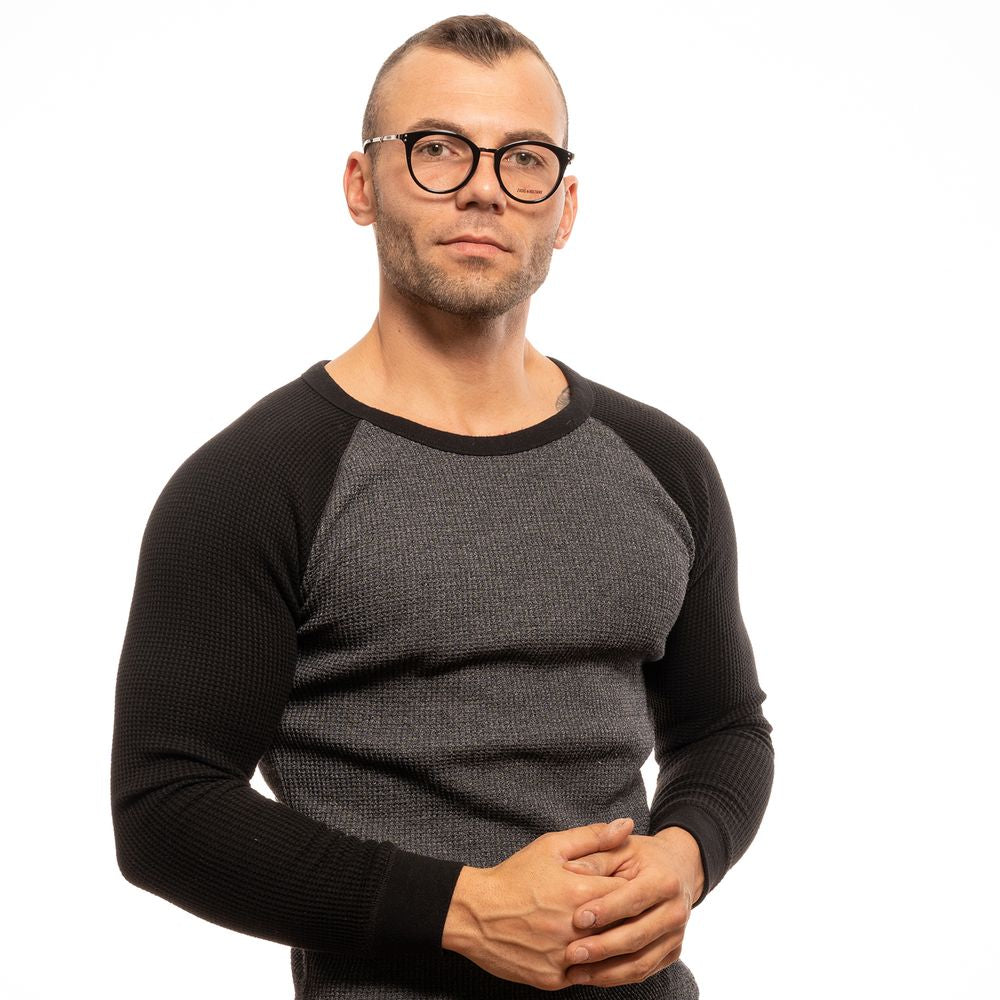 Eyeglasses Frames by Zadig & Voltaire for unisex in nylon black features an refined silhouette, showcasing the refined black coloured frame and sophisticated full-frame frame design.