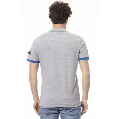Gray Cotton Polo Shirt