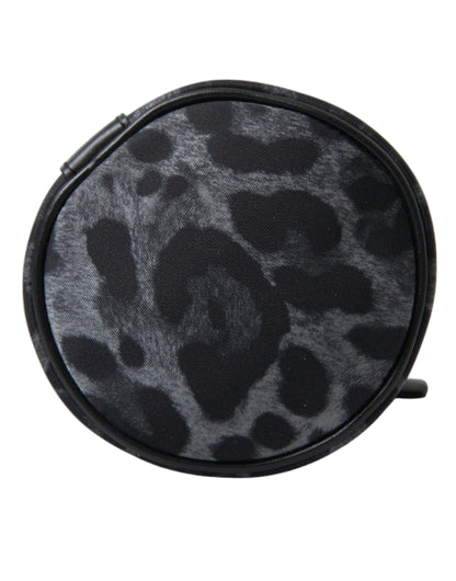 Drawstring Tote Bag by Dolce & Gabbana for men in nylon & leather black, leopard-print & print features an jet-setting Nylon Leather Drawstring Tote Bag design with a secure drawstring, jet-setting , and versatile for a jet-setting look.