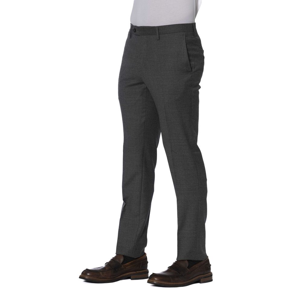Trussardi Men's Gray Polyester Trousers