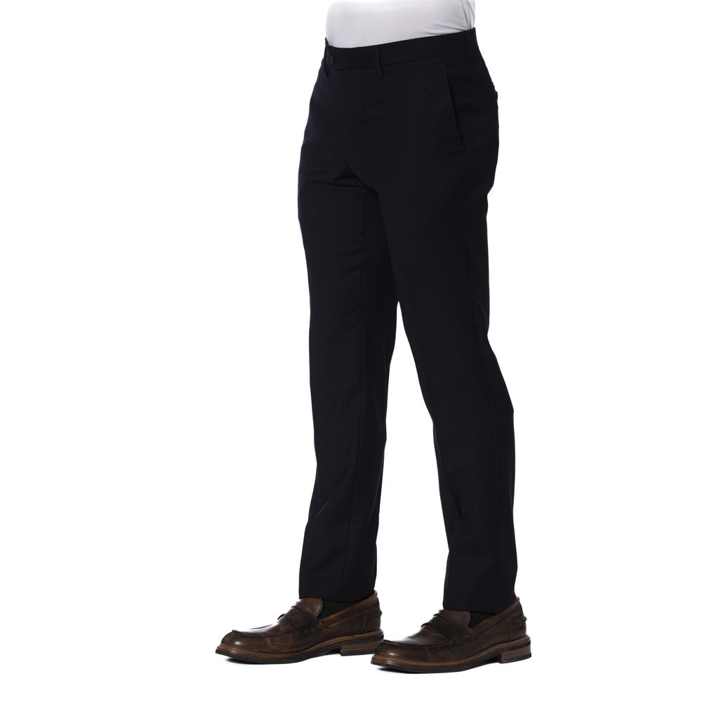 Trussardi Men's Blue Polyester Trousers