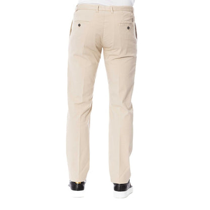 Trussardi Men's Beige Cotton Trousers