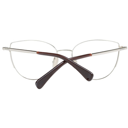 Eyeglasses Frames by Max Mara for women in and gold showcases a refined silhouette, detailed with a gold coloured frame finish and a sophisticated full-frame frame design.
