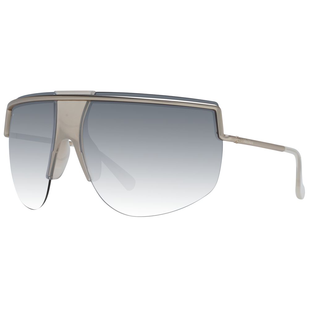 Max Mara Aviator Dark-Tint Metal Sunglasses - Silver
