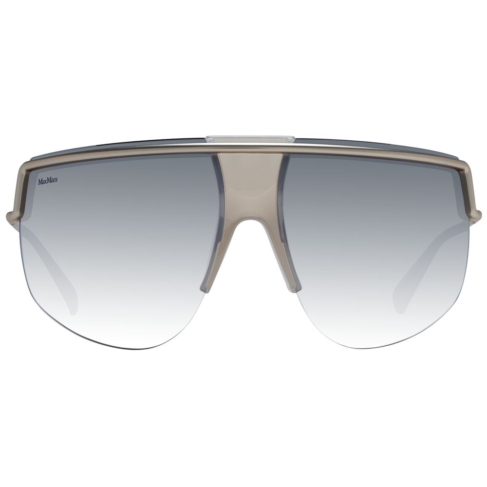 Max Mara Aviator Dark-Tint Metal Sunglasses - Silver