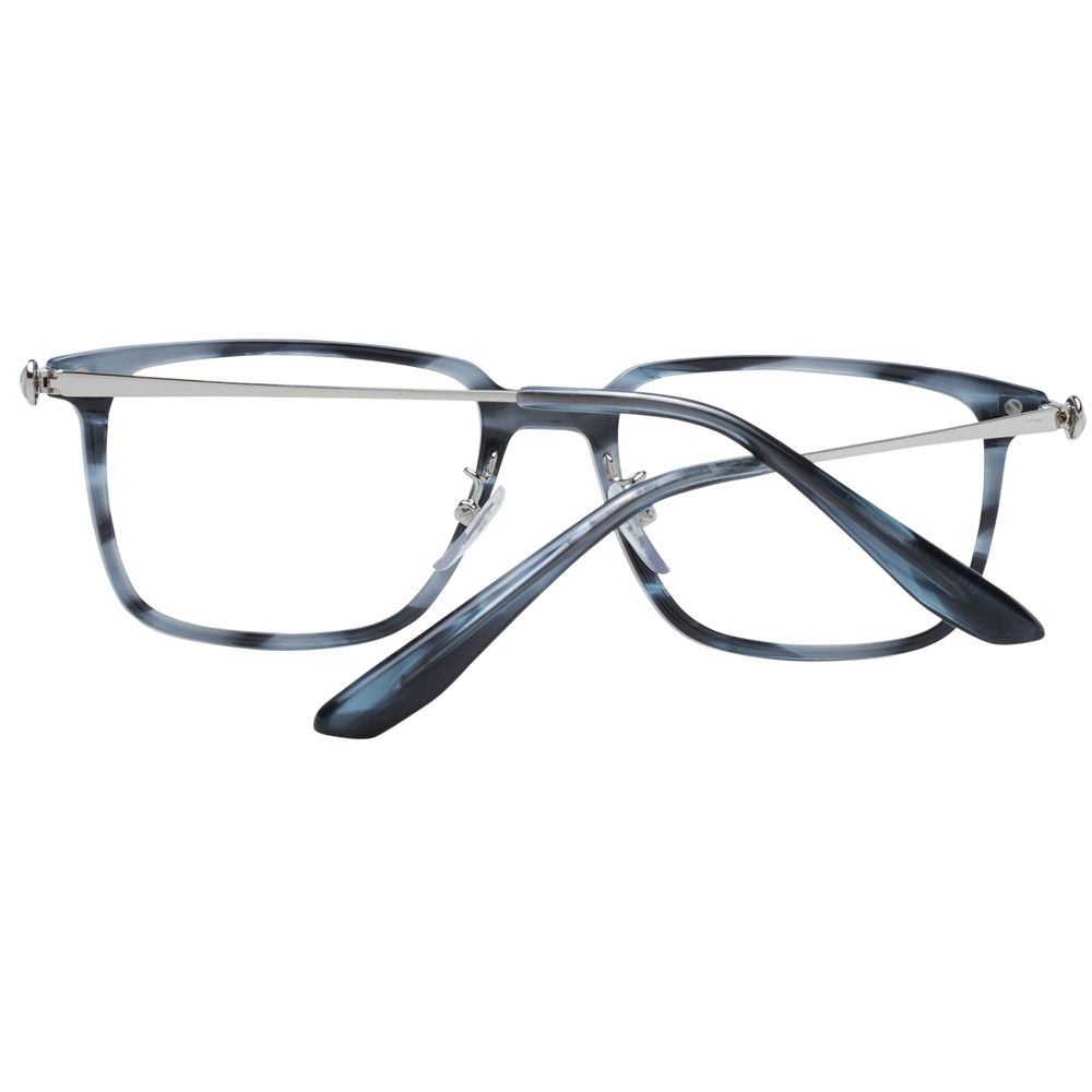 Eyeglasses Frames by BMW for men in plastic blue features an refined silhouette, showcasing a sophisticated blue coloured frame and refined full-frame frame design for a refined look.