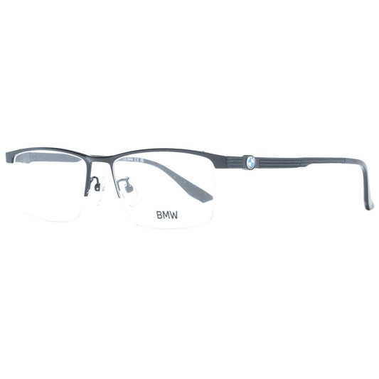 Eyeglasses Frames by BMW for men in and black showcases an refined half-frame frame design featuring a sophisticated black coloured frame for an refined and refined aesthetic.