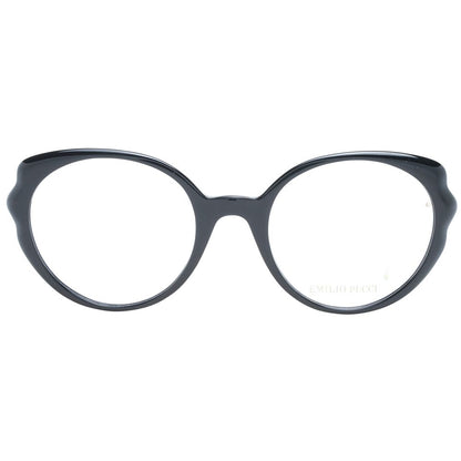 Eyeglasses Frames by Emilio Pucci for women in black features an refined silhouette, showcasing the refined black coloured frame and sophisticated full-frame frame design.