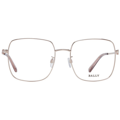 Eyeglasses Frames by Bally for women in cotton and rose-gold showcases a refined silhouette, detailed with a rose-gold coloured frame finish and a sophisticated full-frame frame design.