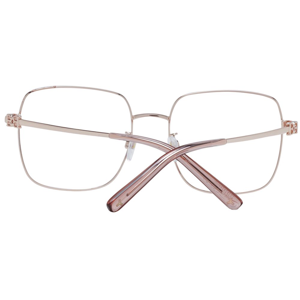 Eyeglasses Frames by Bally for women in cotton and rose-gold showcases a refined silhouette, detailed with a rose-gold coloured frame finish and a sophisticated full-frame frame design.