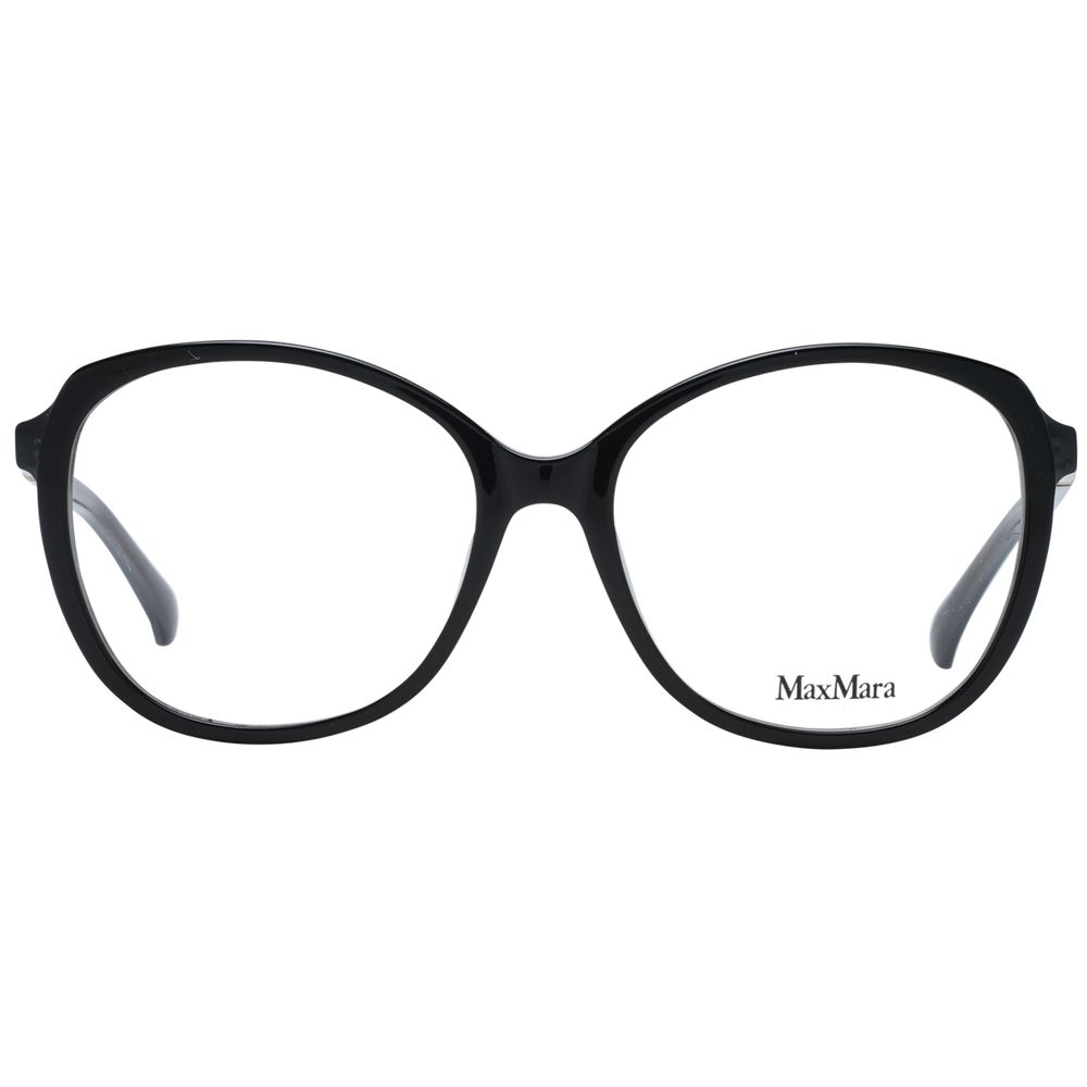 Max Mara Women's Butterfly Full-Rim Plastic Eyeglasses Frames - Black