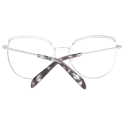 Eyeglasses Frames by Emilio Pucci for women in metal blue features a refined silhouette, showcasing a refined blue coloured frame and full-frame frame design for a sophisticated, premium look.
