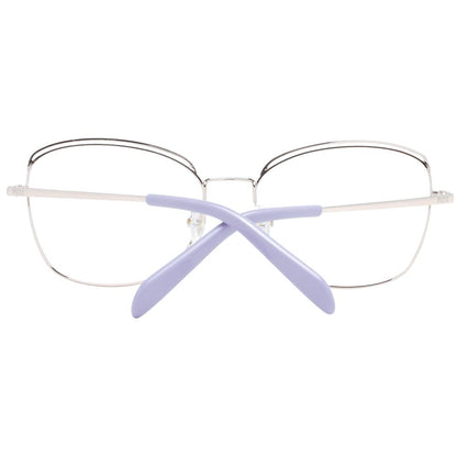 Eyeglasses Frames by Emilio Pucci for women in metal and black showcases a refined silhouette, detailed with a black coloured frame finish and a sophisticated full-frame frame design.
