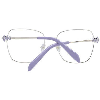 Eyeglasses Frames by Emilio Pucci for women in metal and blue showcases an refined full-frame frame design featuring a sophisticated blue coloured frame for an refined and refined aesthetic.