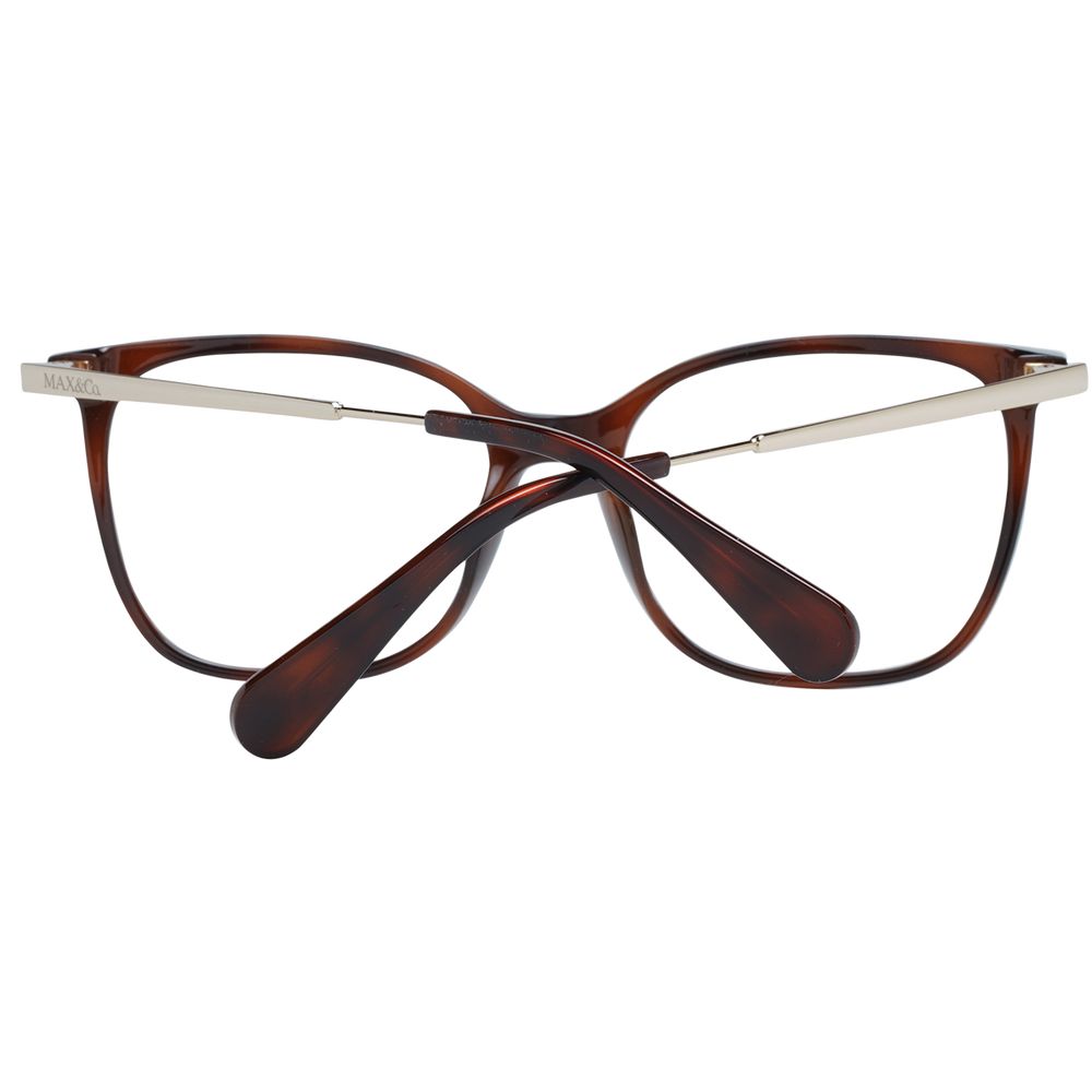 Eyeglasses Frames by Max & Co for women in metal brown features an refined silhouette, showcasing a sophisticated brown coloured frame and refined full-frame frame design for a refined look.