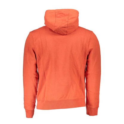 Sweatshirt Hoodie by Napapijri for men in pink & red showcases a city-ready silhouette, artfully detailed with a signature and for a city-ready finish.