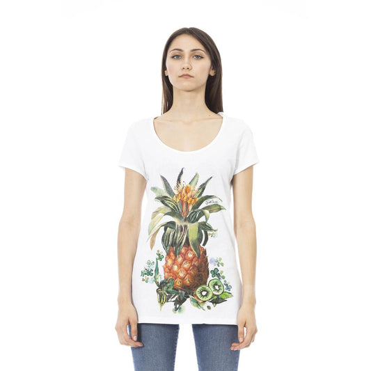Just Cavalli White Cotton Women Top