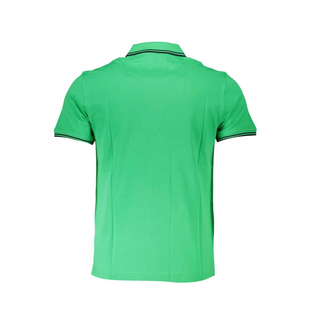 Polo Shirt by Harmont & Blaine for men in cotton green & signature showcases a enviable silhouette, featuring a refined and for a enviable finish.
