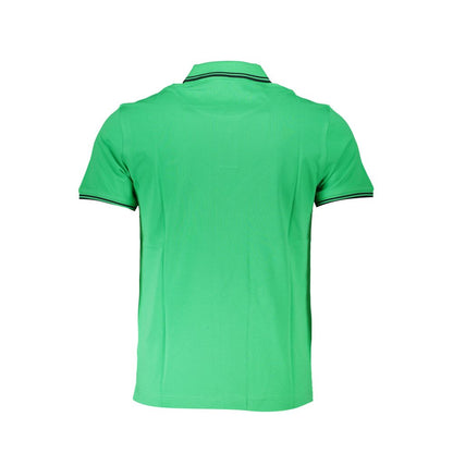 Polo Shirt by Harmont & Blaine for men in cotton green & signature showcases a enviable silhouette, featuring a refined and for a enviable finish.