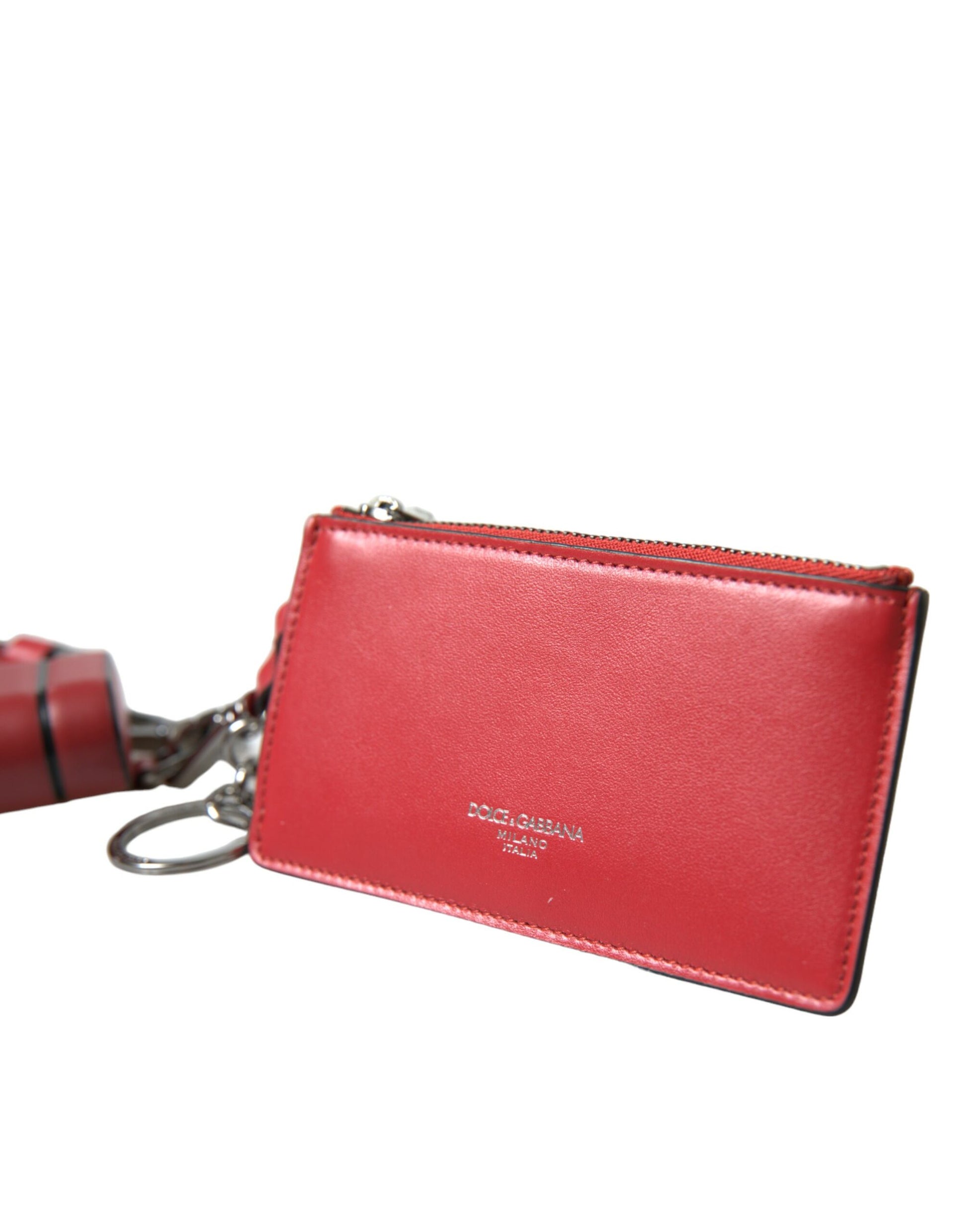 Wallet by Dolce & Gabbana for men in calf leather red presents a streamlined silhouette, showcasing the sophisticated design of the Calf Leather Wallet collection with functional .
