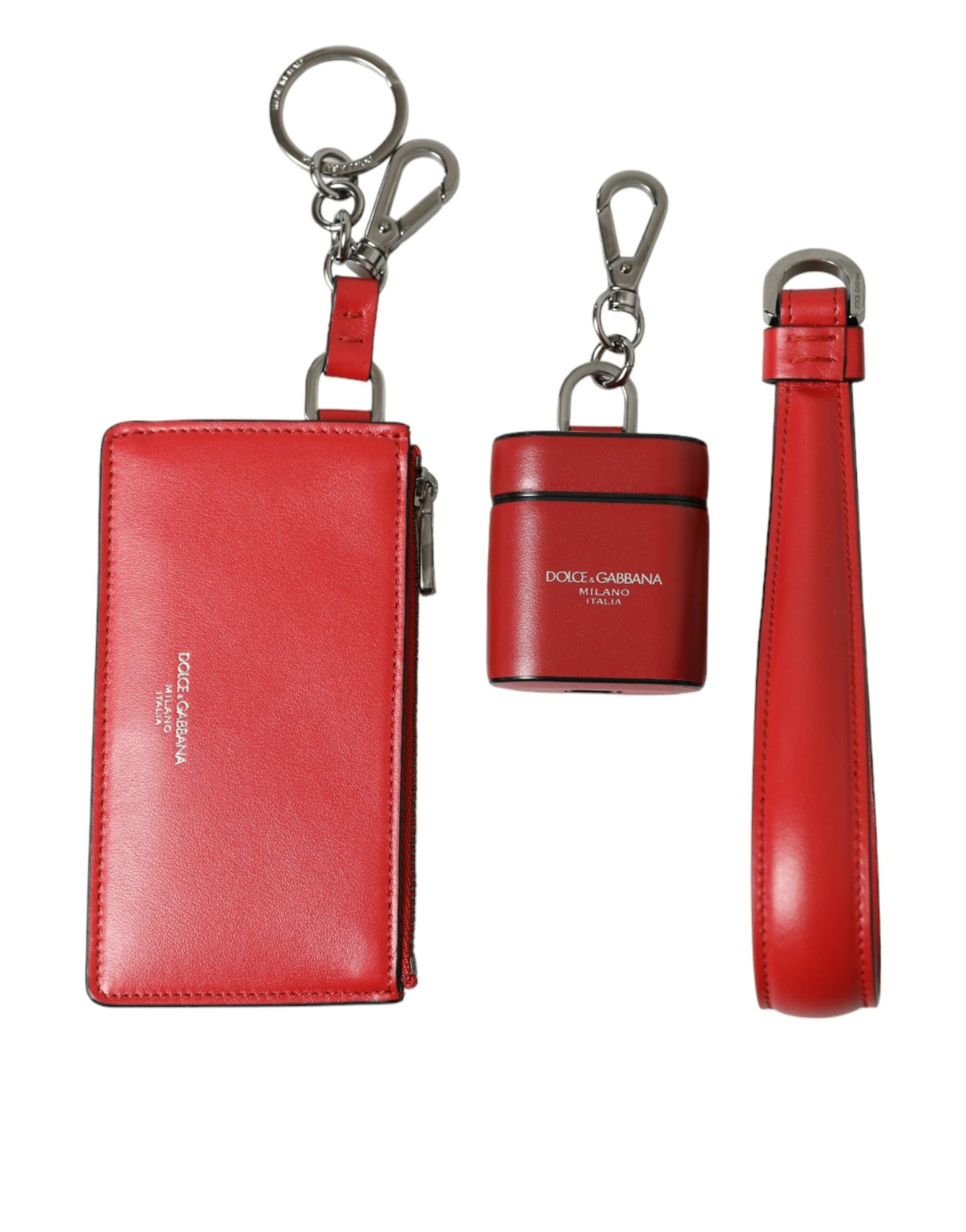 Wallet by Dolce & Gabbana for men in calf leather red presents a streamlined silhouette, showcasing the sophisticated design of the Calf Leather Wallet collection with functional .