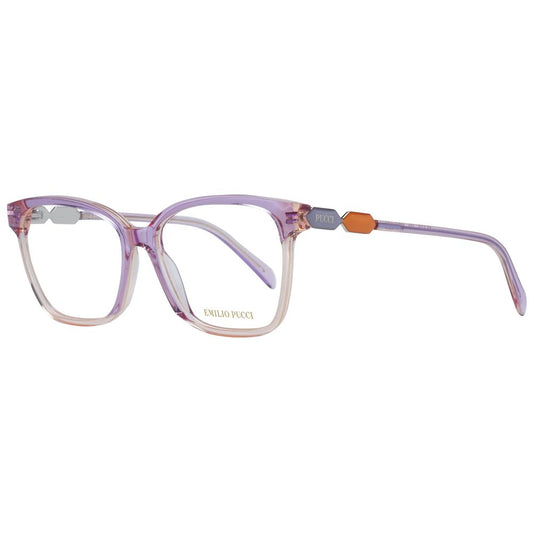 Eyeglasses Frames by Emilio Pucci for women in plastic purple features an refined silhouette, showcasing the refined purple coloured frame and sophisticated full-frame frame design.