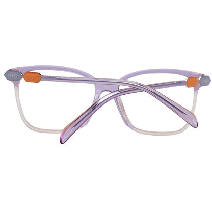 Eyeglasses Frames by Emilio Pucci for women in plastic purple features a refined silhouette, showcasing a refined purple coloured frame and full-frame frame design for a sophisticated, premium look.
