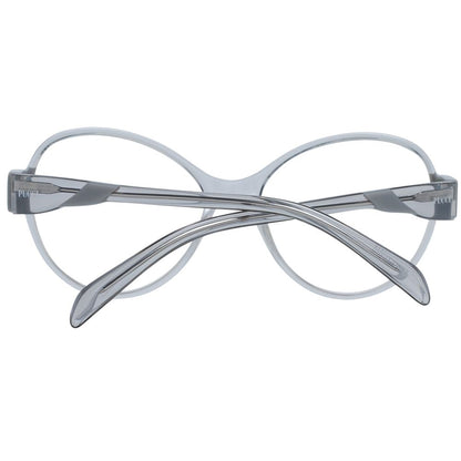 Eyeglasses Frames by Emilio Pucci for women in plastic transparent features an refined silhouette, showcasing a sophisticated transparent coloured frame and refined full-frame frame design for a refined look.