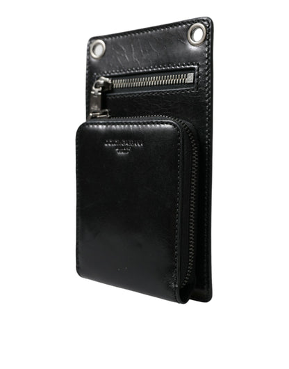 Wallet by Dolce & Gabbana for men in calf leather black presents a streamlined silhouette, showcasing the sophisticated design of the Calf Leather Wallet collection with functional .