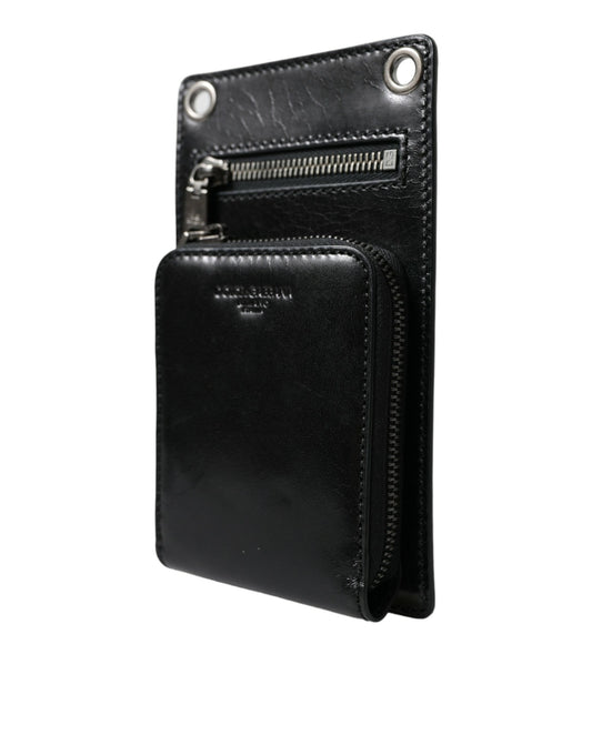 Wallet by Dolce & Gabbana for men in calf leather black presents a streamlined silhouette, showcasing the sophisticated design of the Calf Leather Wallet collection with functional .