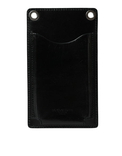 Wallet by Dolce & Gabbana for men in calf leather black showcases a discerning silhouette, artfully capturing the essence of Calf Leather Wallet with its functional .