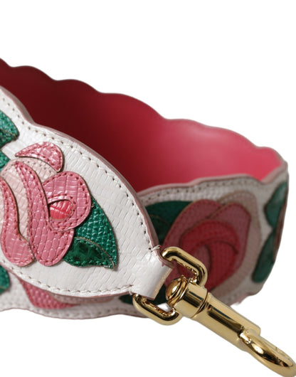 Shoulder Strap by Dolce & Gabbana for unisex in ayers calf leather gold, multicolor, white & floral showcases a enviable design, perfect for elevating any ensemble as part of the Ayers Calf Leather Shoulder Strap collection.