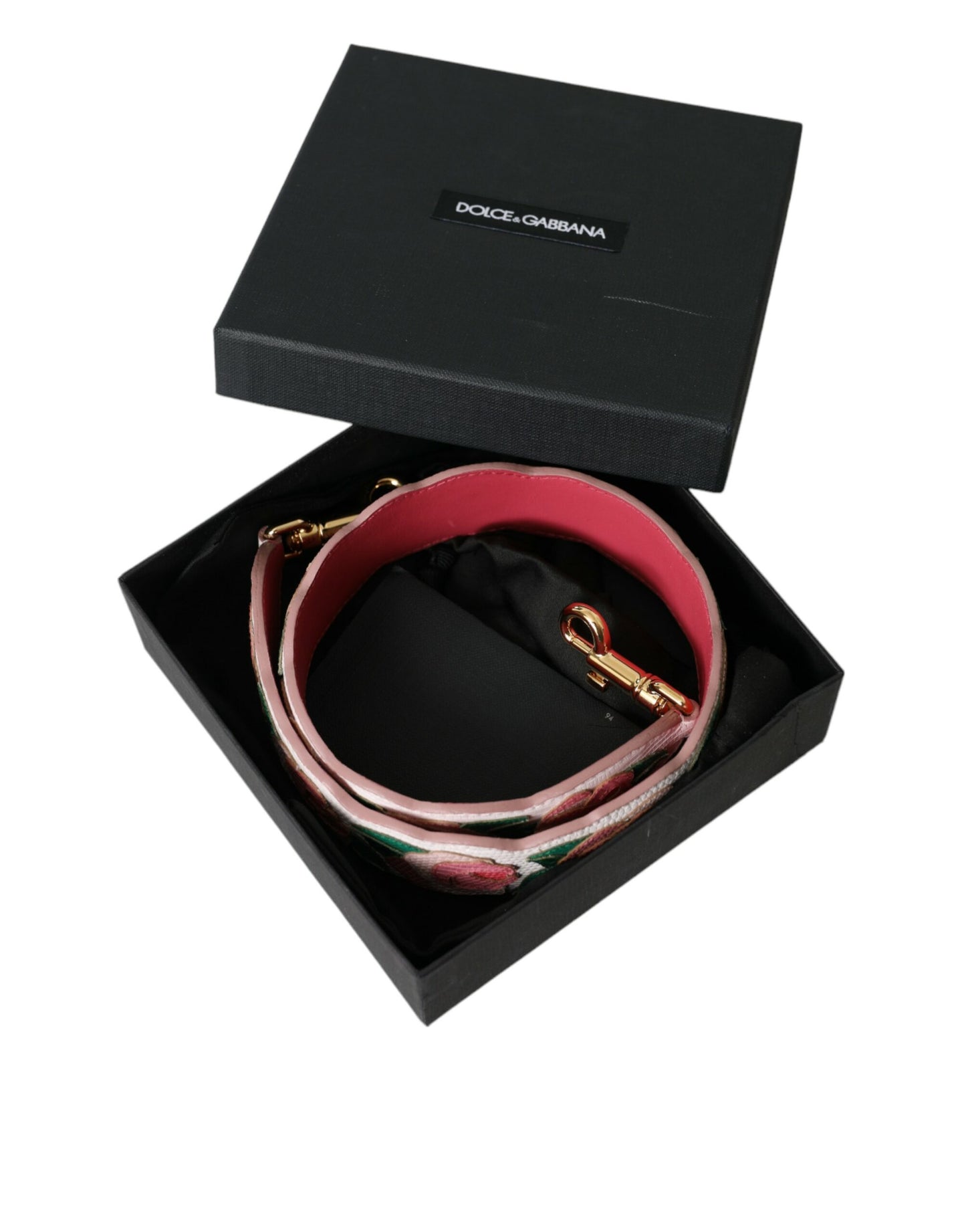 Shoulder Strap by Dolce & Gabbana for unisex in ayers calf leather gold, multicolor, white & floral features a effortlessly chic design, perfectly complementing the signature look of the Ayers Calf Leather Shoulder Strap.