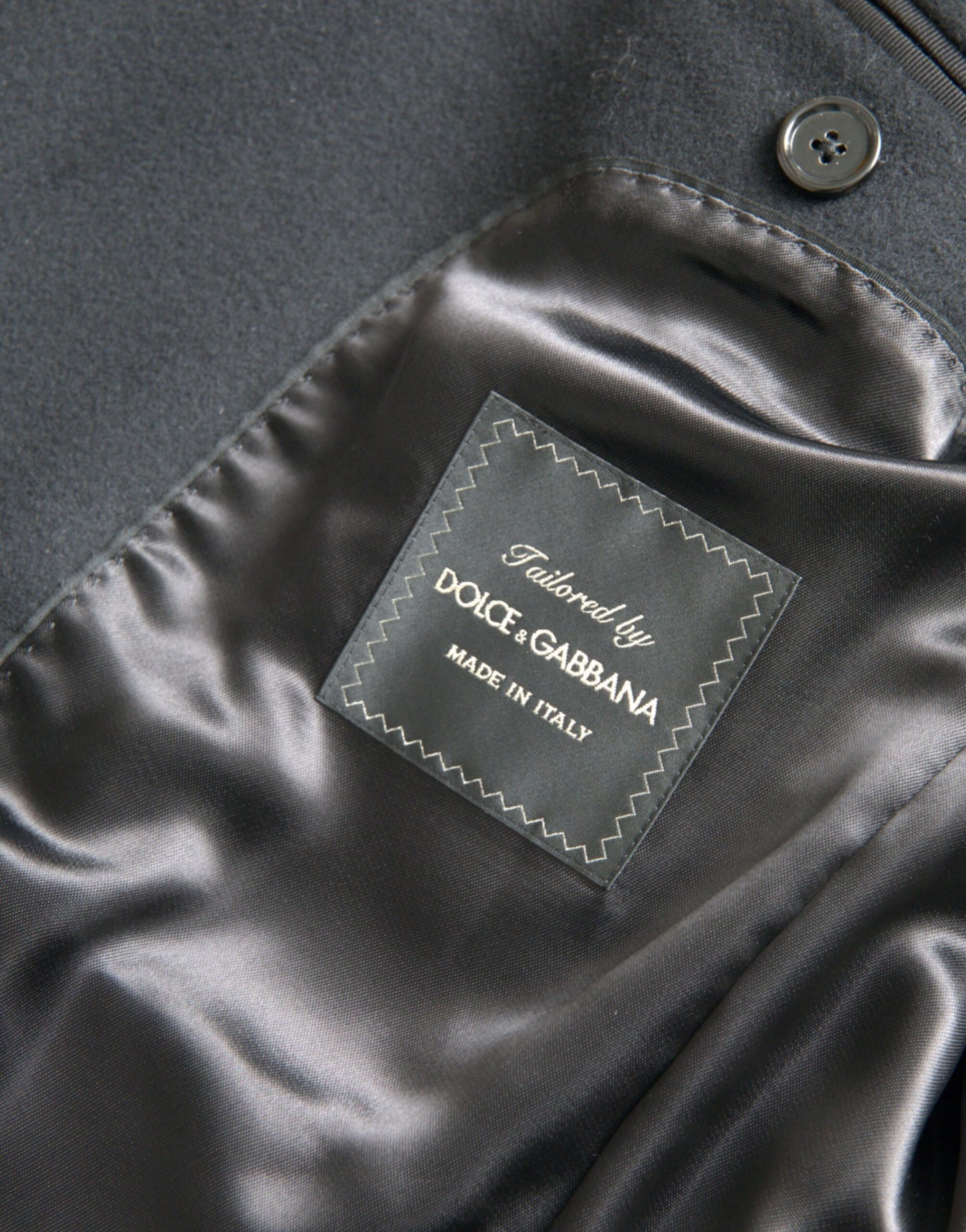 Dolce & Gabbana Men's Black Single Breasted Trench Coat Jacket