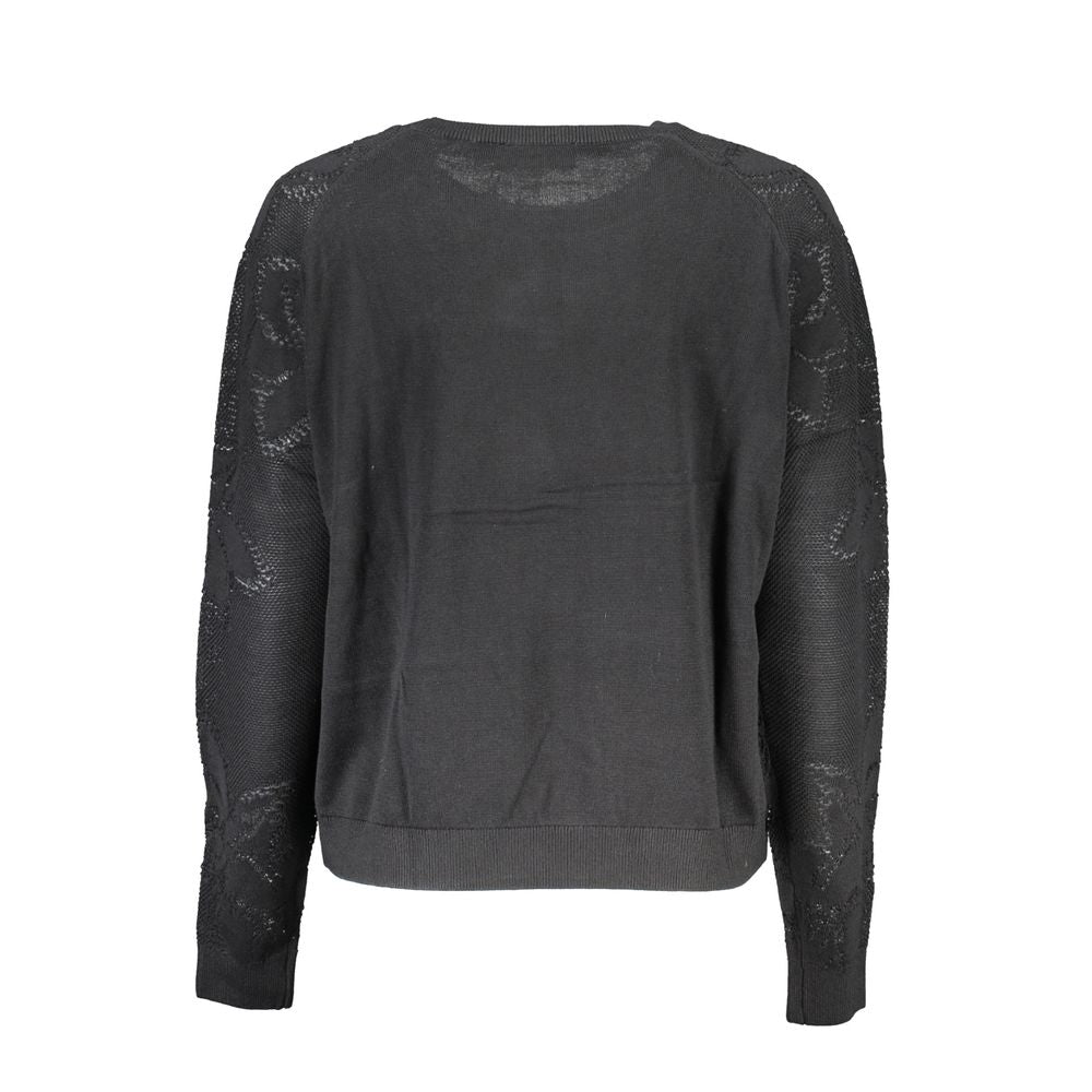 Sweater by Desigual for women in cotton black showcases an masterful silhouette, artfully detailed with a masterful and for a sophisticated, premium finish.