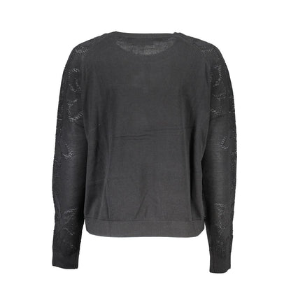 Sweater by Desigual for women in cotton black showcases an masterful silhouette, artfully detailed with a masterful and for a sophisticated, premium finish.