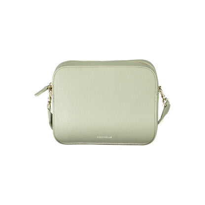 Small Shoulder Convertible Handbag by Coccinelle for women in leather green features an exquisite silhouette, showcasing a secure zipper, ample , and versatile shoulder-strap & adjustable-strap for exquisite style.