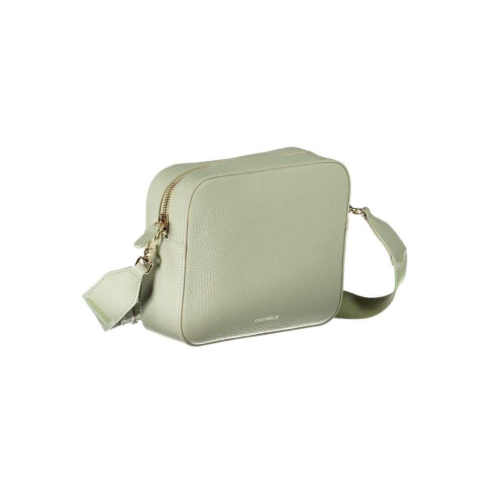 Small Shoulder Convertible Handbag by Coccinelle for women in leather green features a refined silhouette, showcasing a secure zipper and refined with versatile shoulder-strap & adjustable-strap for a refined finish.